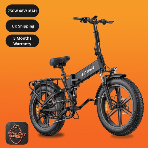 ENGWE ENGINE PRO 1000W Electric Bike – 20" Fat Tire, Folding, 48V E-Bike