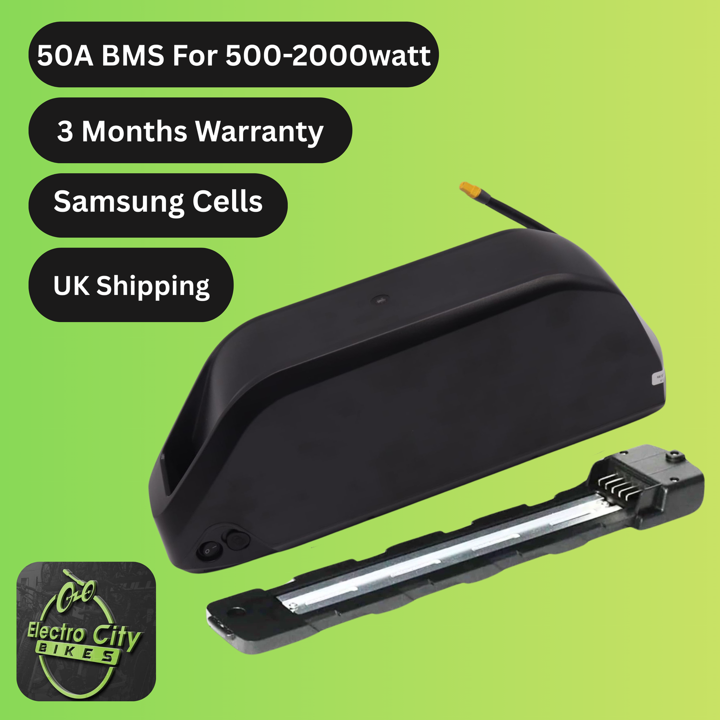 Samsung 52V Ebike Battery Poly4 Slot Base 50A BMS 20AH Electric Bicycle 2000W UK