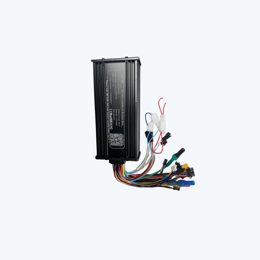 2000W 45A Programmable Sine Wave E-Bike Controller 48V-72V with XT90 & MT60 Connectors