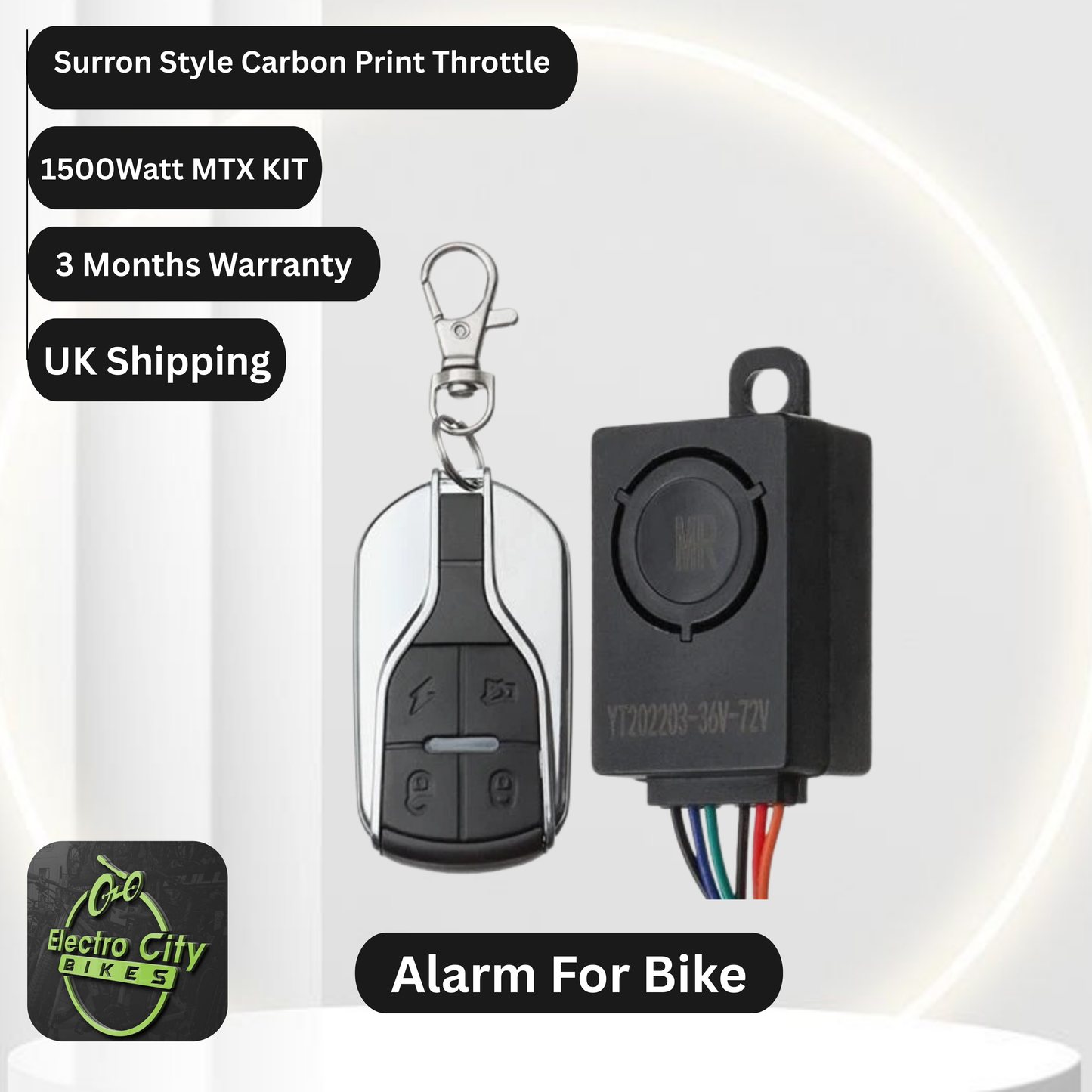 E-BikConversion Kit, Freewheel, MTX Rim, 250W/1500W, 27.5/29/700C