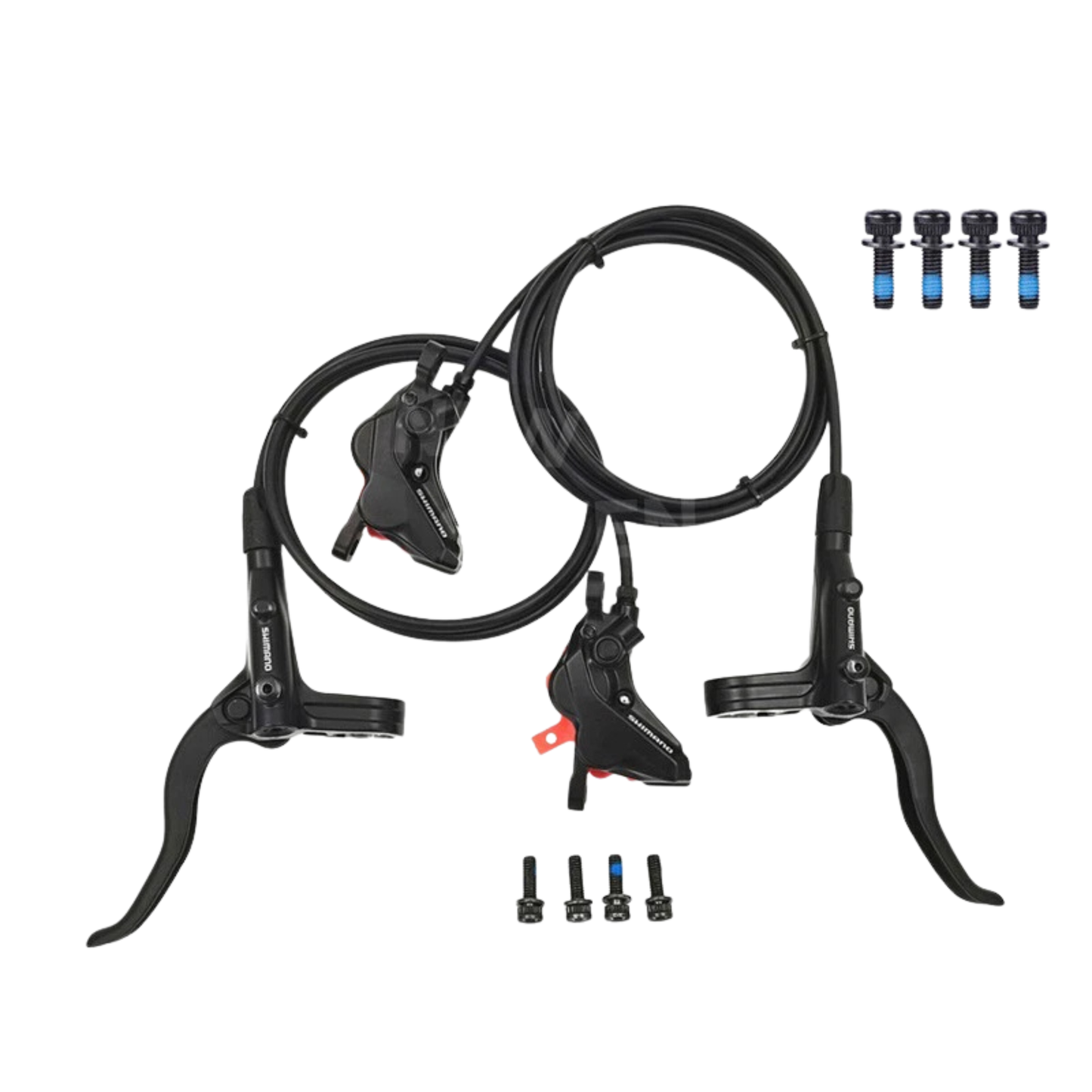 Shimano BL-MT401 & BR-MT420 4-Piston Hydraulic Disc Brake Set | Front & Rear | Pre-Bled