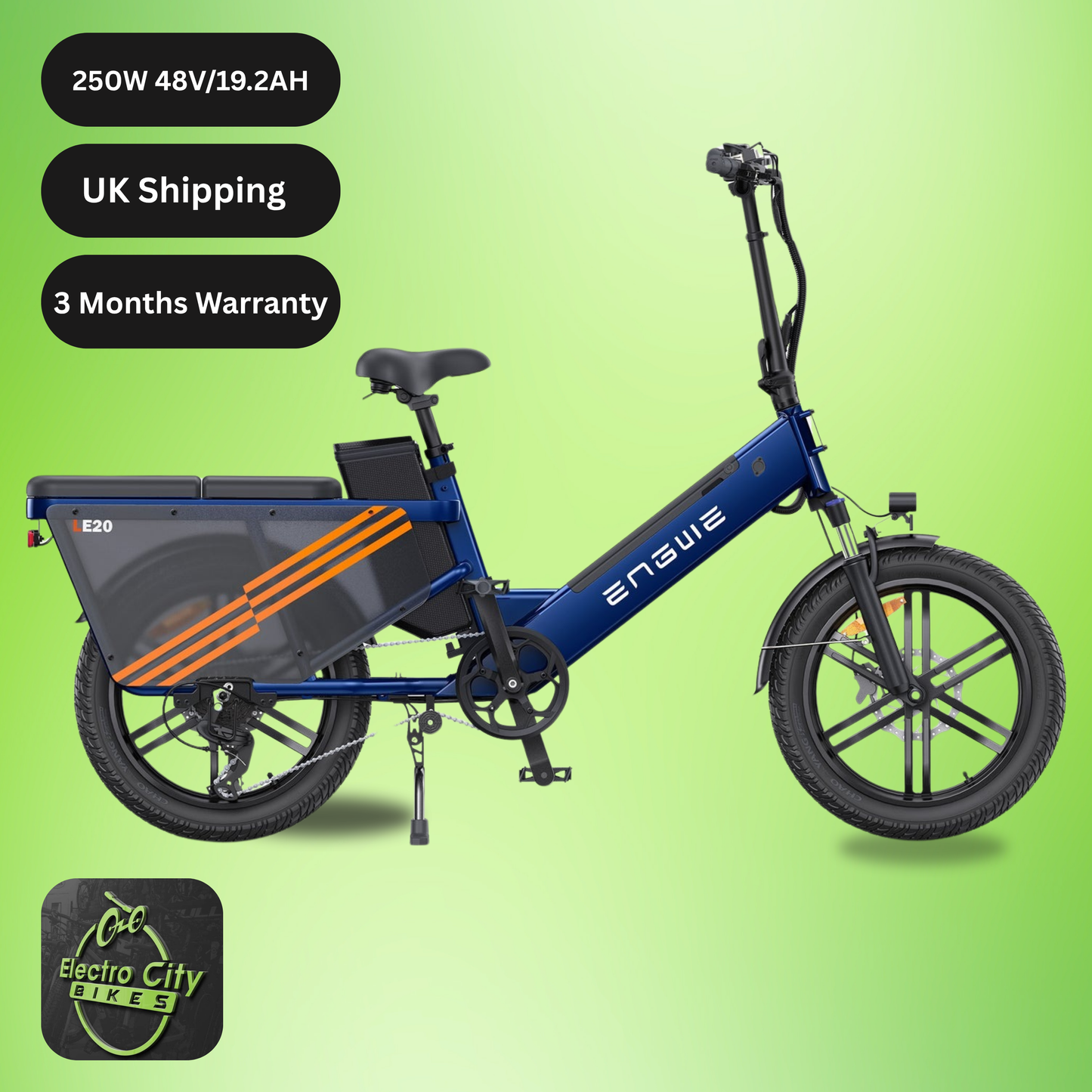 ENGWE LE20 Electric Cargo Bike | Step-Thru Frame | Torque Sensor | Global Editio
