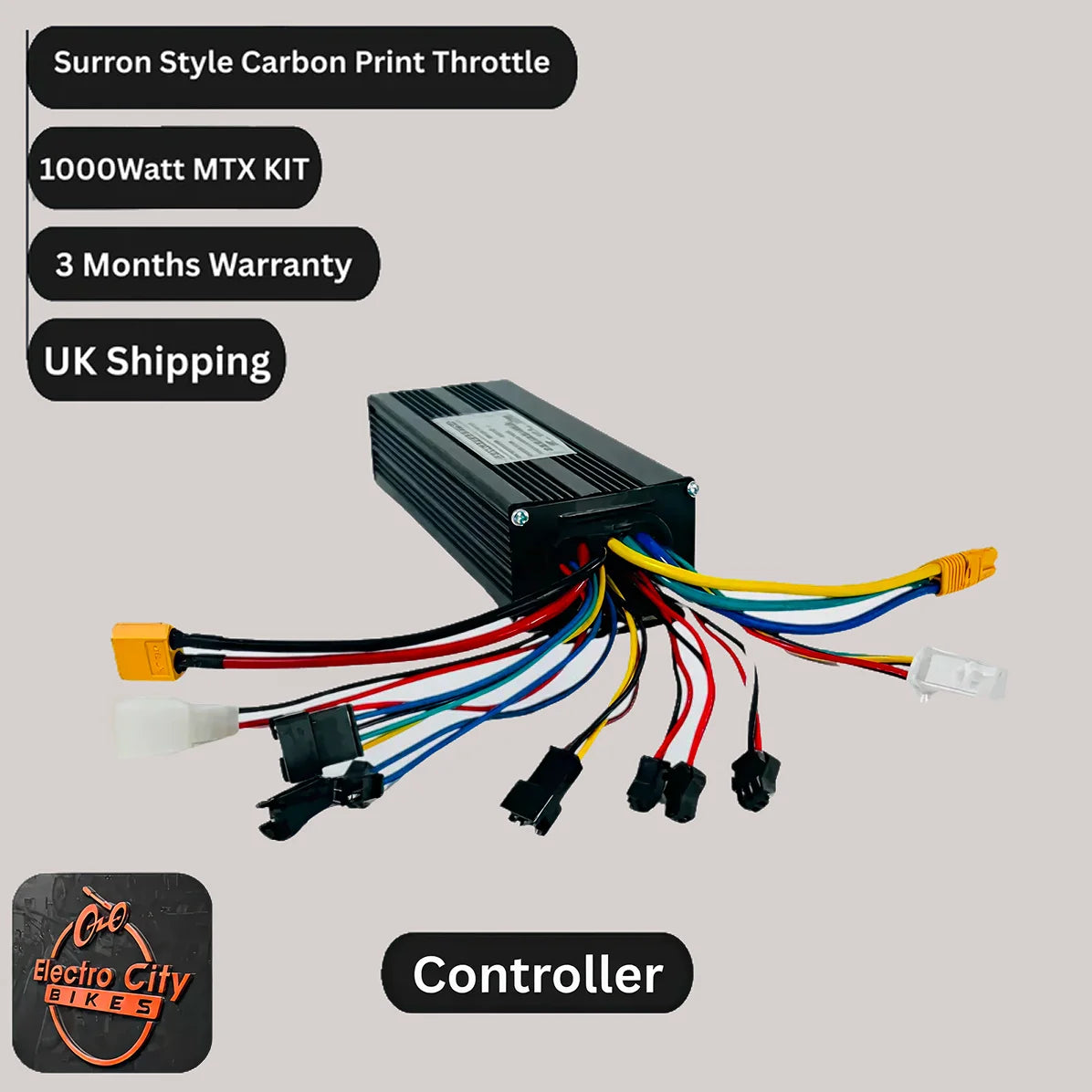 Conversion Kit + 48V Battery, Rear Cassette, MTX Rim, 250V, 1000W, 27.5/29/700C