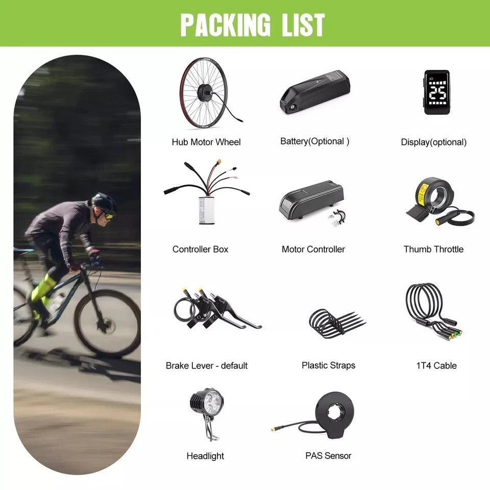 Bafang 48V500W Rear Wheel Hub Motor Disc Brake Electric Bike for Cassette DC Kit