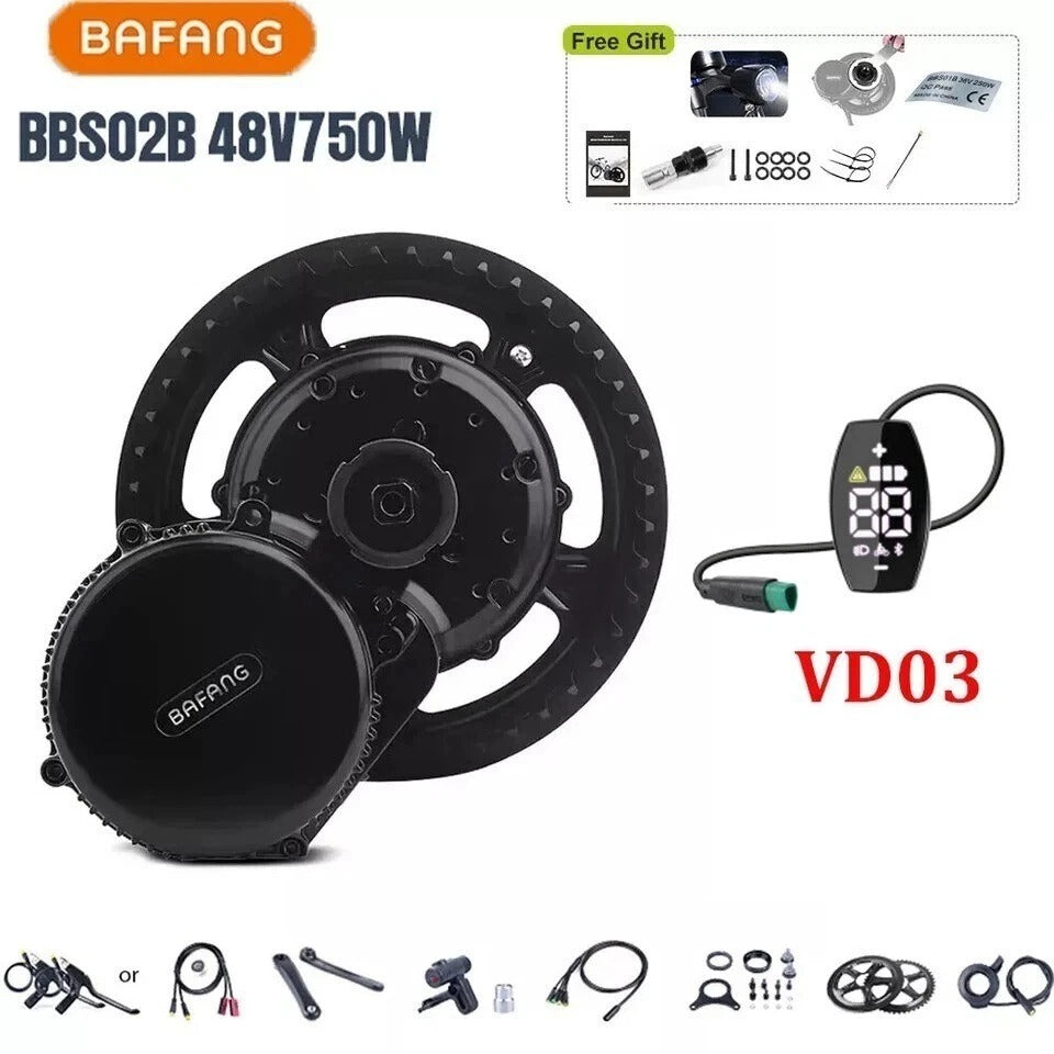 52V 750w Bafang mid-Drive E-Bike Motor Kit + 52V 28AH (TRIANGLE) BATTERY