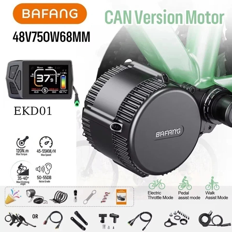 52V 750w Bafang mid-Drive E-Bike Motor Kit + 52V 28AH (TRIANGLE) BATTERY
