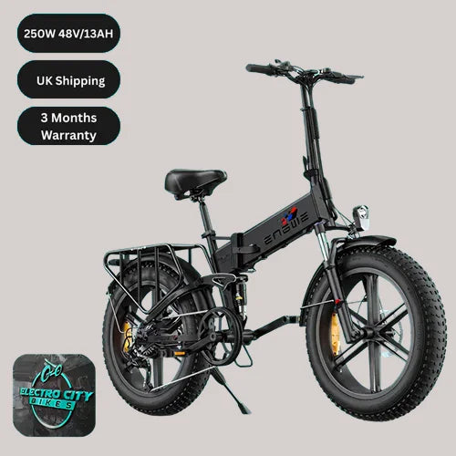 Engine X 250W Foldable E-Bike | 100 km Range, 25 km/h Max Speed, Full Suspension