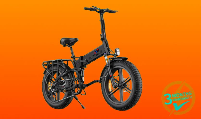 Engine X 250W Foldable E-Bike | 100 km Range, 25 km/h Max Speed, Full Suspension