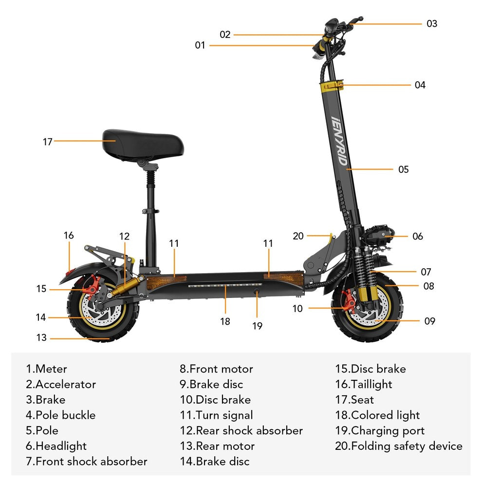 iENYRID ES6 2000W Off Road Electric Scooter