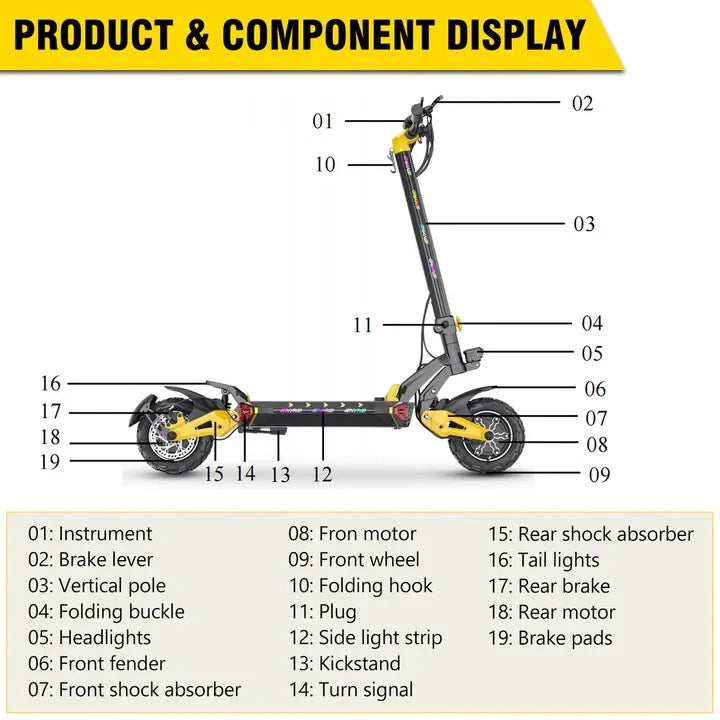 iENYRID ES60 48V/23Ah 2400W Electric Scooter