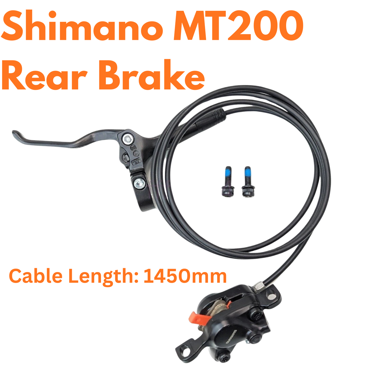 Shimano BR-BL-MT200 Hydraulic Disc Brake Set | Front & Rear | Pre-Bled | Black
