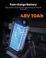 ENGWE T14 Folding E-Bike 250W, 55KM Range, 25KM/H, 10Ah Battery