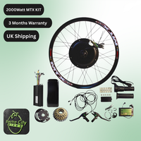 E-Bike Conversion Kit with all Batteries 2000watt MTX RIM 29