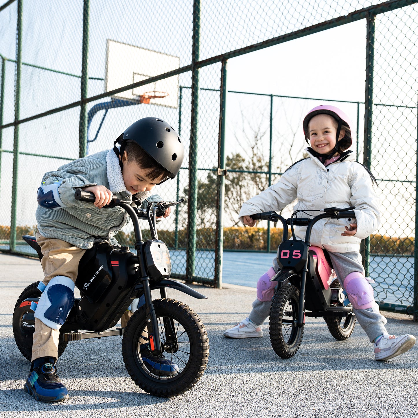 EVERCROSS PLUS Kids Electric Dirt Bike 150W Ride On Motorcycle with Adjustable Speed 8/16 km/h, 12 Inch Tires, Up to 10 km Range for Kids Age 3-12