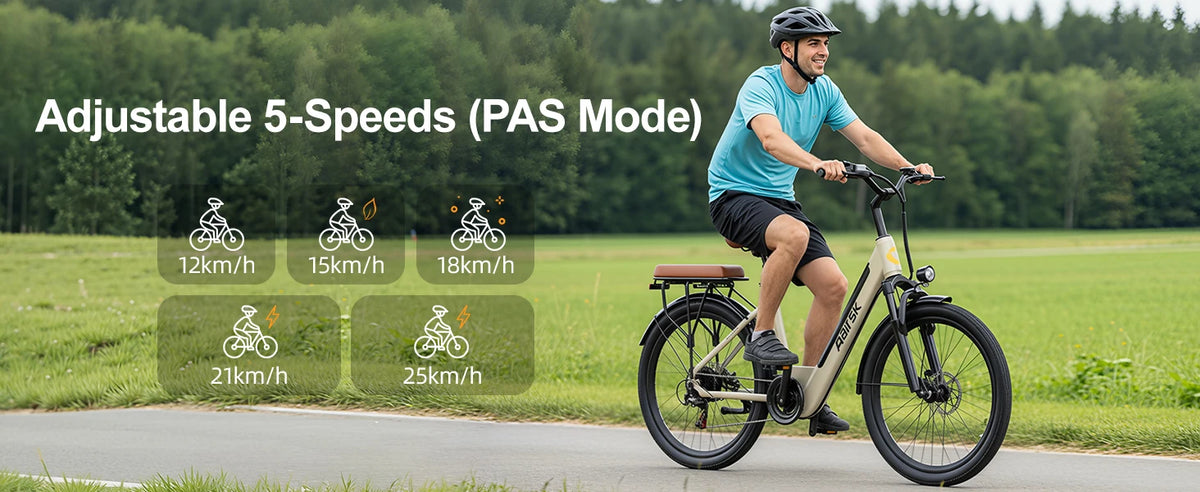 Aairsk S600 26" Electric Bike for Adults – 250W 36V 13Ah Battery, City & Commuter E-Bike
