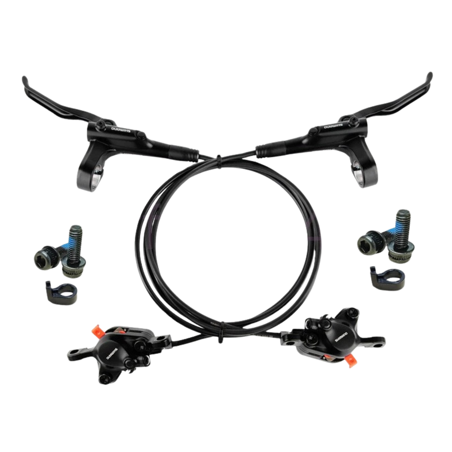 Shimano BR-BL-MT200 Hydraulic Disc Brake Set | Front & Rear | Pre-Bled | Black