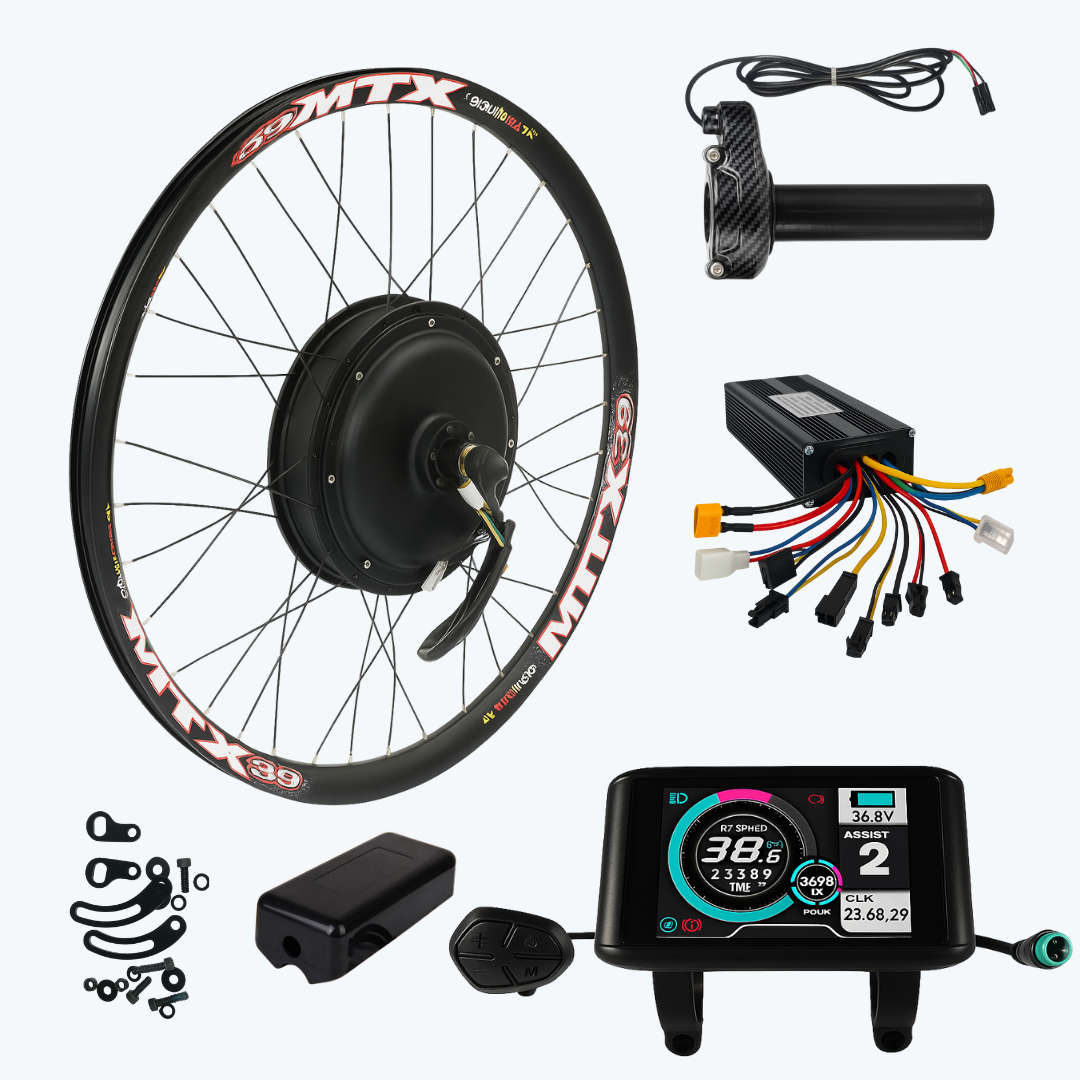 E-Bike Conversion Kit with Battery 1500W Sine Wave MTX