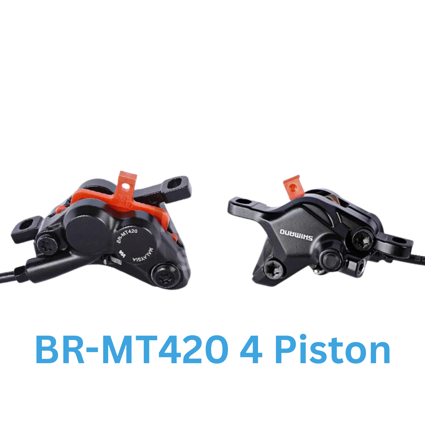 Shimano BL-MT401 & BR-MT420 4-Piston Hydraulic Disc Brake Set | Front & Rear | Pre-Bled