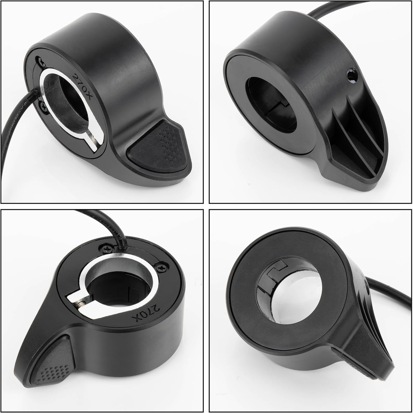 Electric Bike Thumb Throttle 36V/48V with 3-Pin Waterproof Connector | Compatible with Bafang BBS01 BBS02 BBSHD M400 M500 M600 M620 Motors