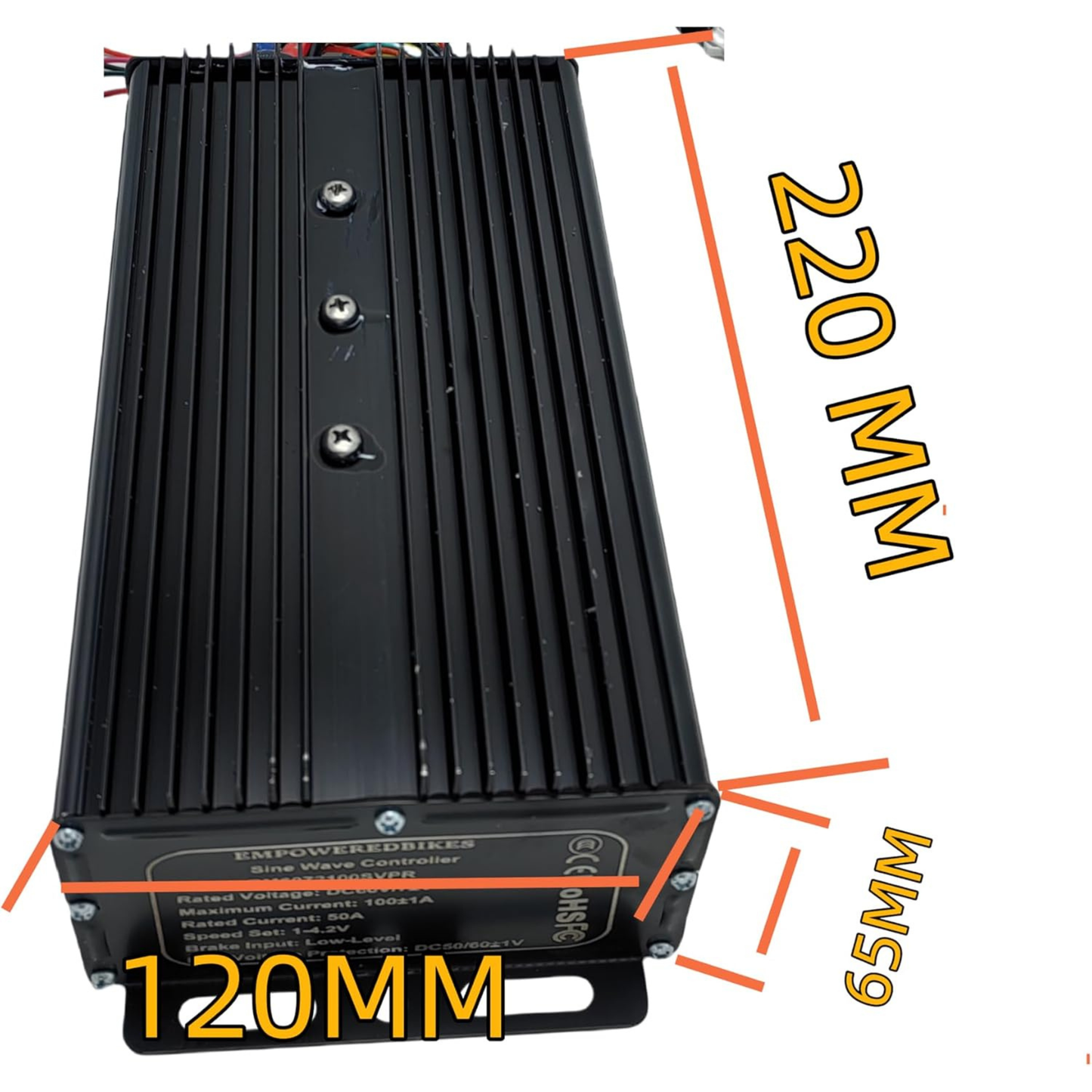 48V/60V/72V 3000W–5000W 100A Sine Wave eBike Controller | 24 MOSFET | Self-Learning | Regenerative Braking | IP65 | Optional UKC1 or SW900 LCD Display