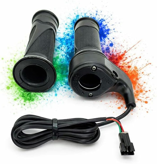 Full Twist Metal Ebike Throttle 36V-72V Universal SM Plug | Electric Bike Motor Conversion Kit Replacement