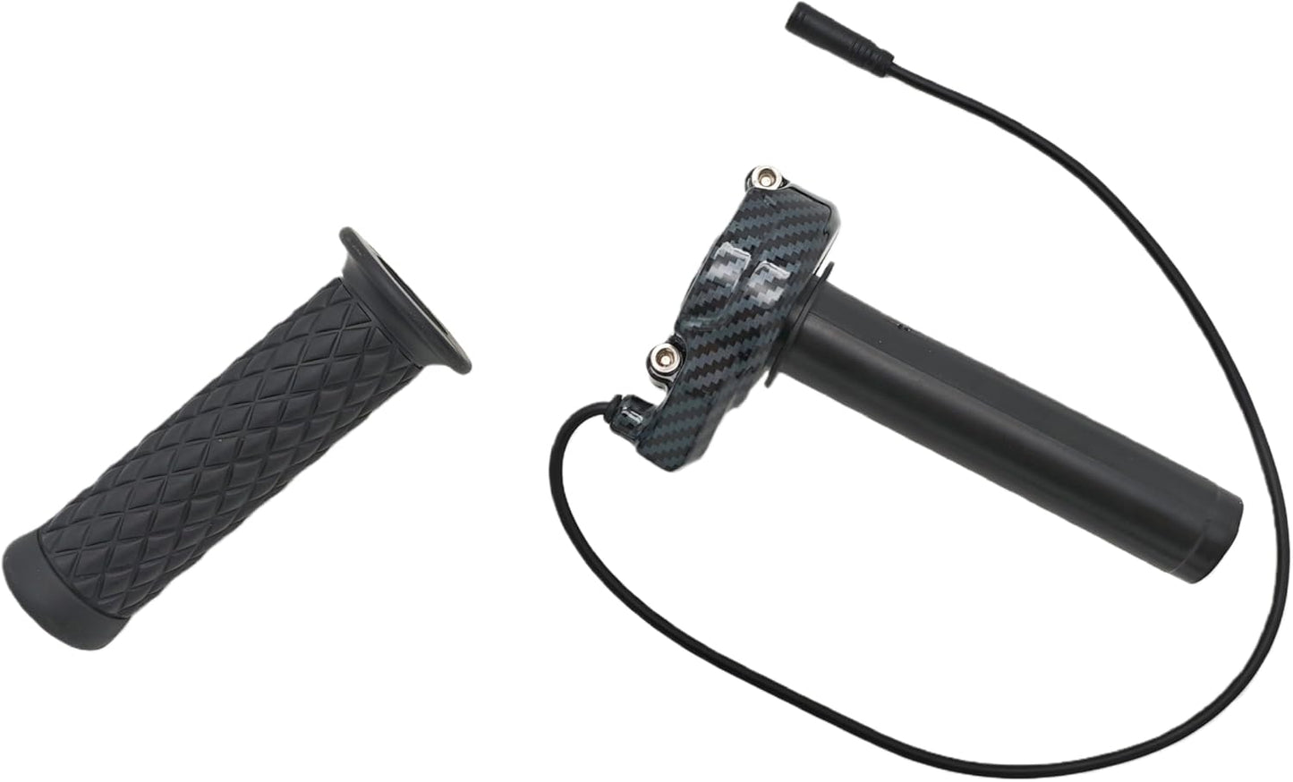 Surron Style Universal Ebike Full Twist Throttle Hand Grips 12V-90V | 3-Pin Waterproof Connector | Compatible with Bafang BBS01B BBS02B BBSHD