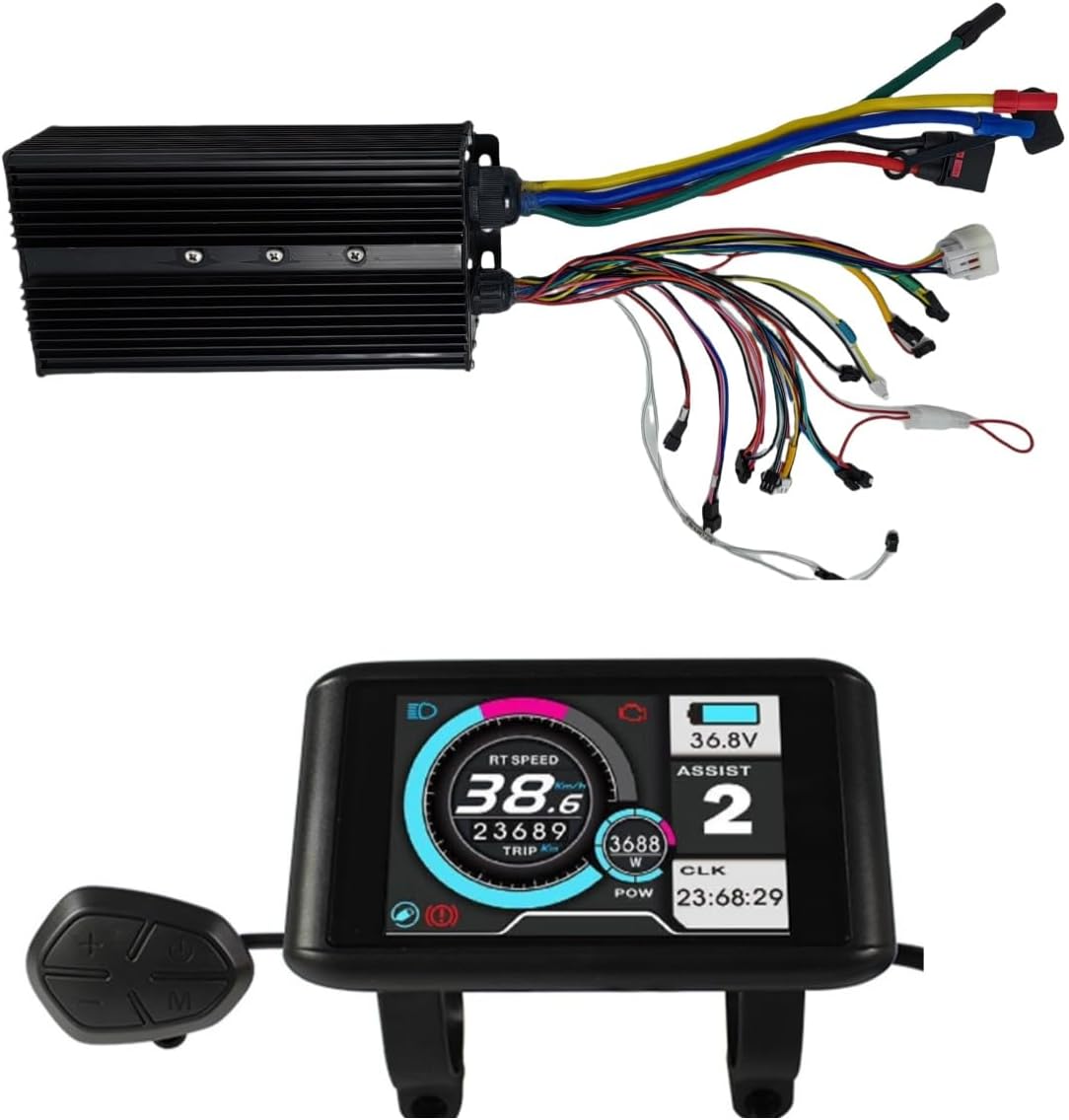 48V/60V/72V 3000W–5000W 100A Sine Wave eBike Controller | 24 MOSFET | Self-Learning | Regenerative Braking | IP65 | Optional UKC1 or SW900 LCD Display