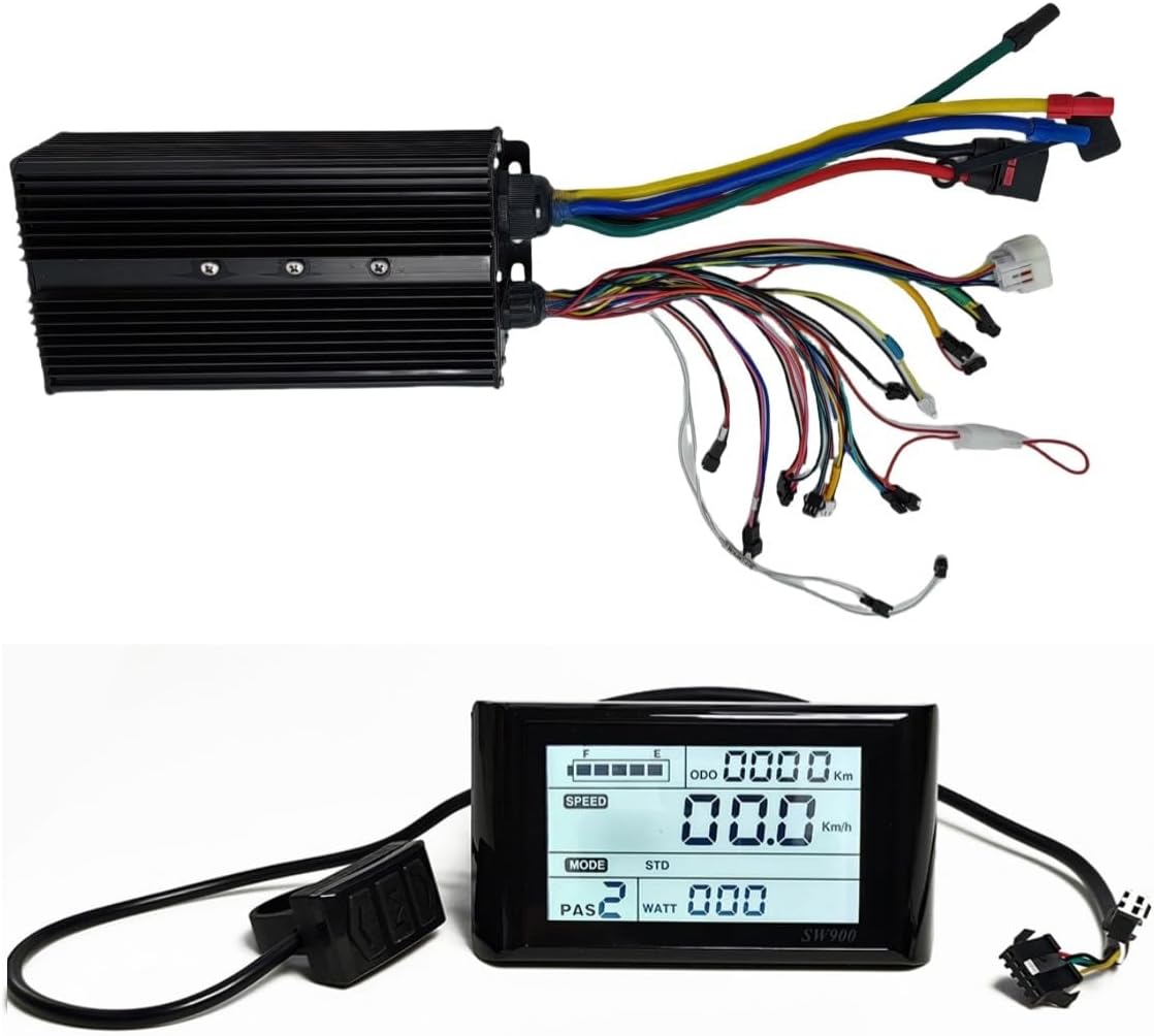 48V/60V/72V 3000W–5000W 100A Sine Wave eBike Controller | 24 MOSFET | Self-Learning | Regenerative Braking | IP65 | Optional UKC1 or SW900 LCD Display