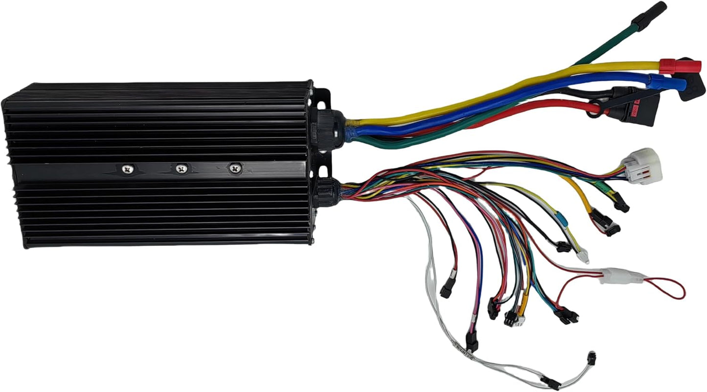 48V/60V/72V 3000W–5000W 100A Sine Wave eBike Controller | 24 MOSFET | Self-Learning | Regenerative Braking | IP65 | Optional UKC1 or SW900 LCD Display