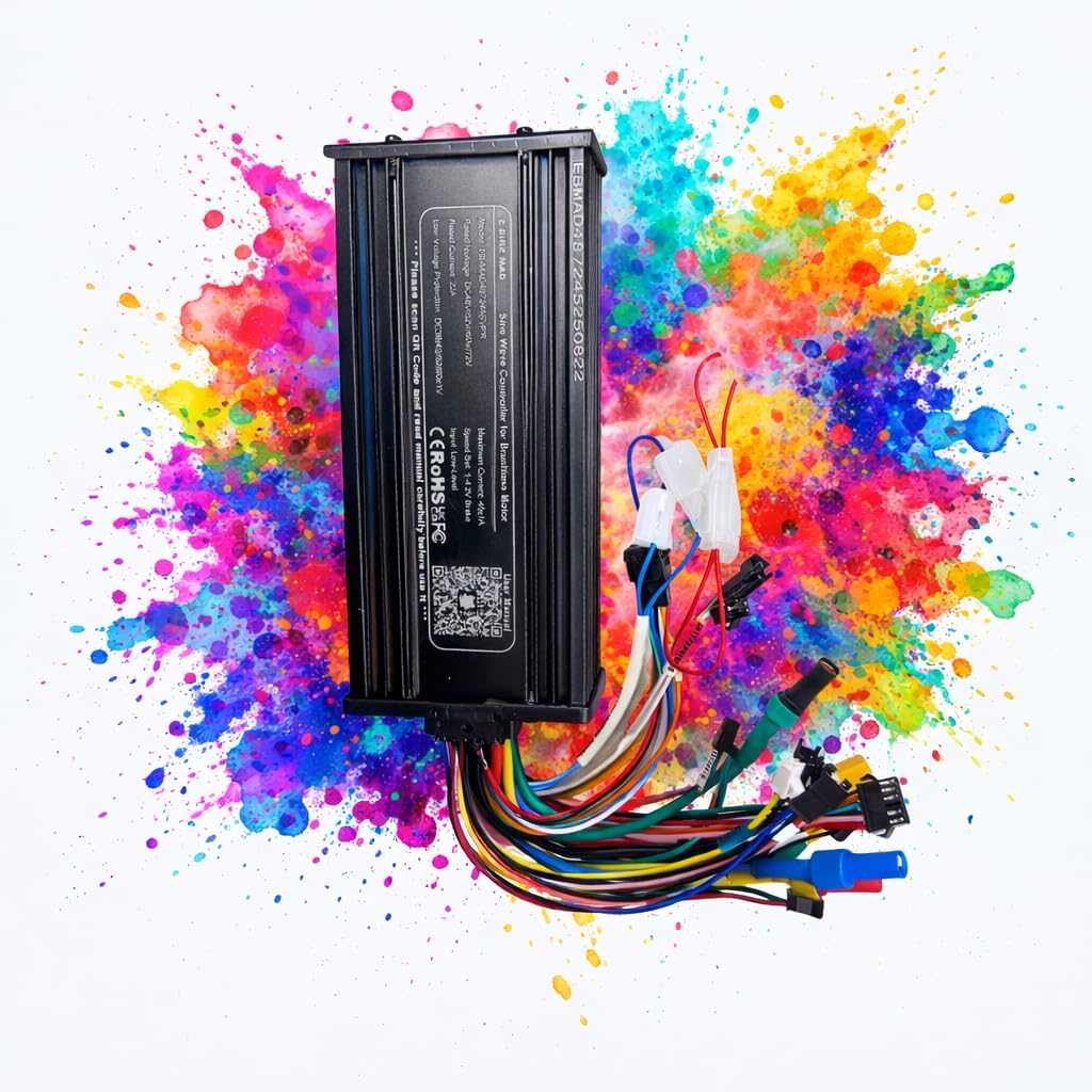 2000W 45A Programmable Sine Wave E-Bike Controller 48V-72V with XT90 & MT60 Connectors