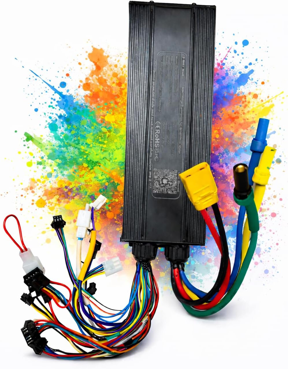 3000W 60A Programmable Sine Wave E-Bike Controller 72V with XT90 & XT150 Connectors