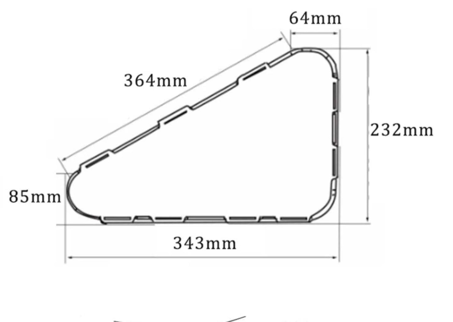 72v 20ah Triangle E bike Battery 60A BMS Samsung 21700 50S (High Quality)