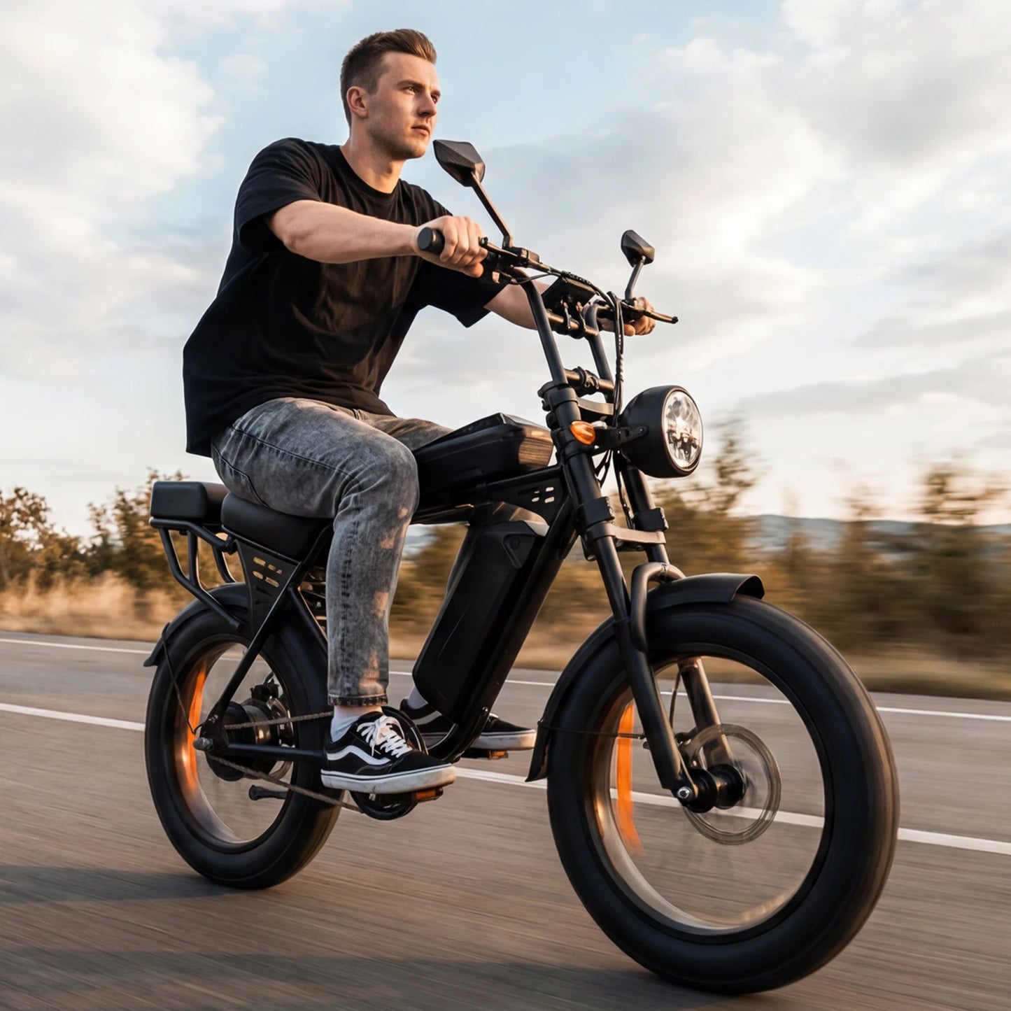 AAIRSK X5 250W Electric Mountain Bike 20" Fat Tyre Adult E-Bike with 48V 15Ah Battery