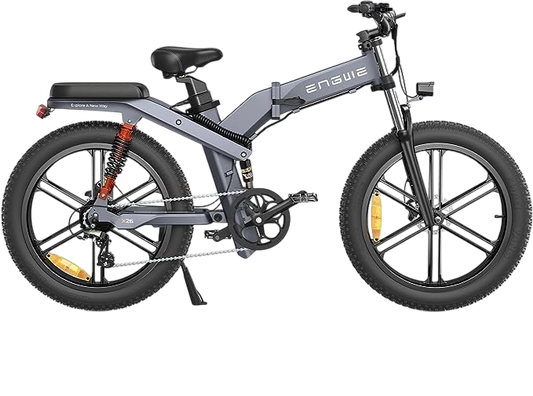 ENGWE X24 Foldable Electric Bike – 25 km/h Max Speed, Triple Suspension