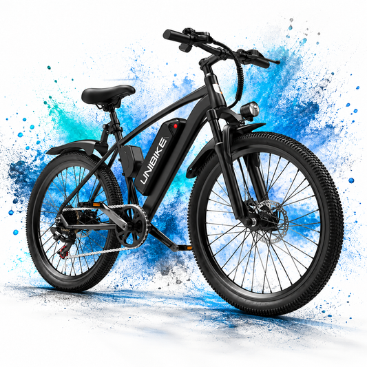 Aairsk Q7 26-Inch Electric Mountain Bike 250W 36V 10Ah Removable Battery 7-Speed E-Bike