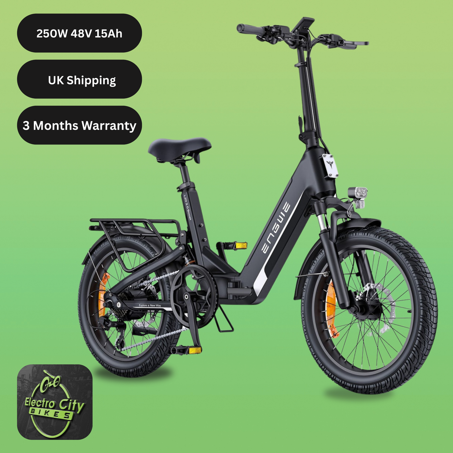 L20 3.0 Pro Electric Bike | 250W Mid-Drive | 100Nm Torque | Full Suspension