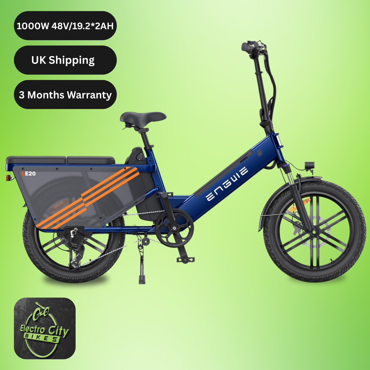 ENGWE LE20 Step-Thru Cargo Electric Bike (Global Version) – Torque Sensor Equipp