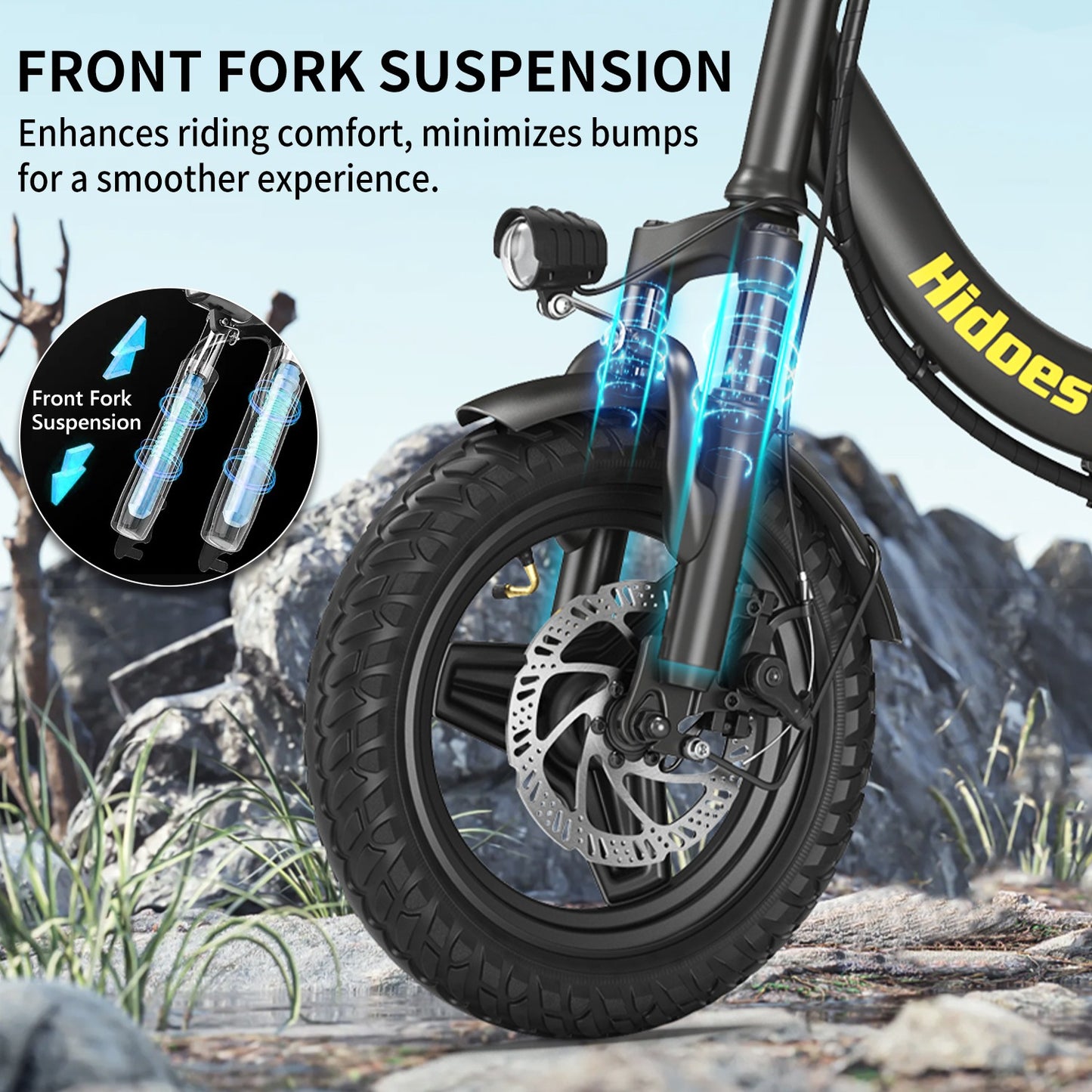Hidoes C5 14" E-Bike 36V 10.4Ah 350W, 25KM/H, 28KM Range (NEW)