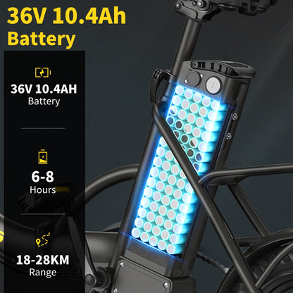 Hidoes C5 14" E-Bike 36V 10.4Ah 350W, 25KM/H, 28KM Range (NEW)