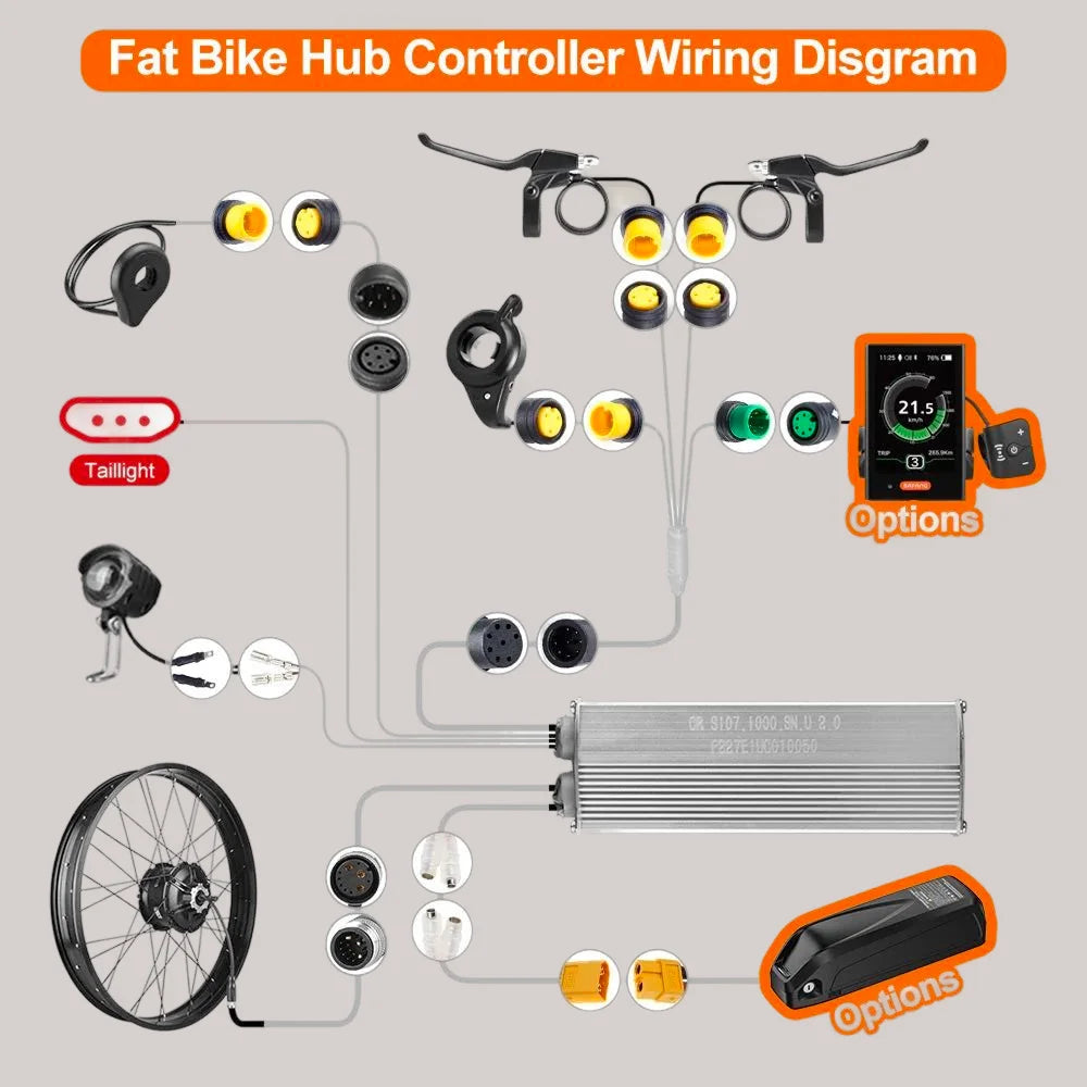 Bafang 20/26 (inch) 750W 48V Fat Bike Electric Cassette Rear Hub