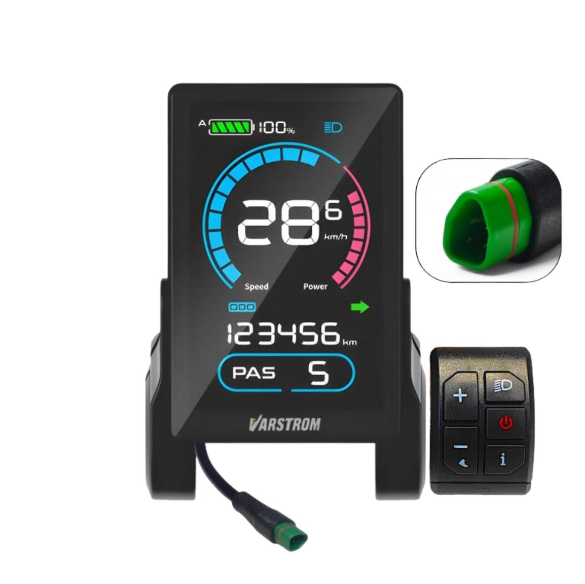 VD618 3.5" Color LCD BAFANG E-Bike Display Bafang CAN Mid-Drive BBSO1, BBSO2