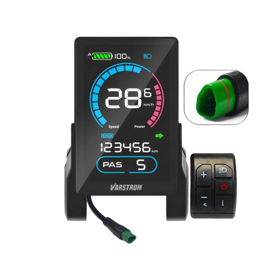 VD618 3.5" Color LCD BAFANG E-Bike Display Bafang CAN Mid-Drive BBSO1, BBSO2