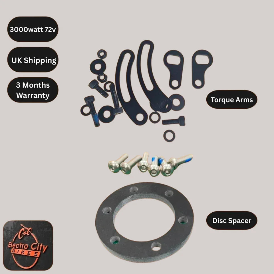 EBike Conversion Kit Amp 60A 72V High Torque & Power Kit Sine Wave MTX UK