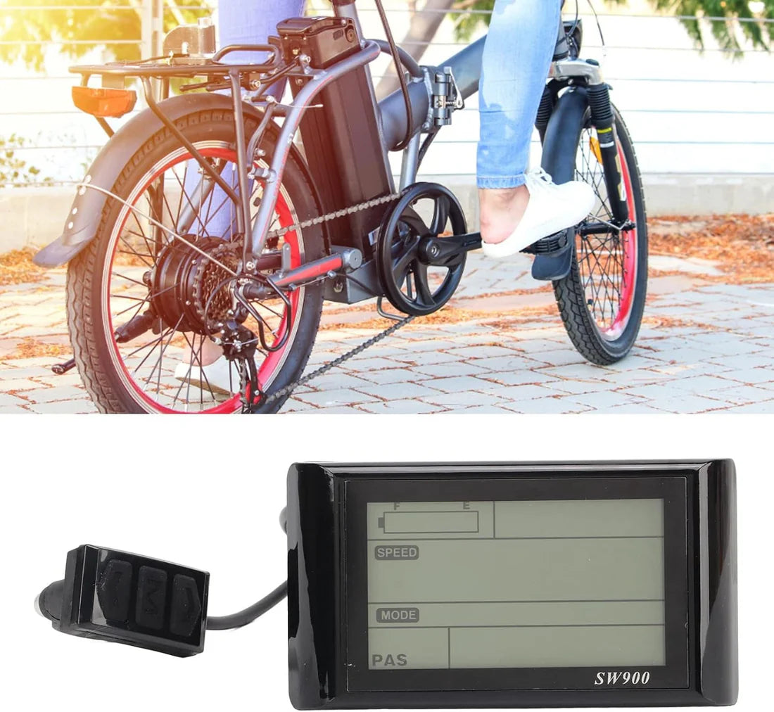 Electric SW900 LCD Meter Panel for Electric Scooter – 5 Pin Display Replacement - ElectroCity Bikes