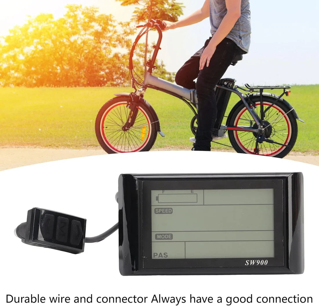 Electric SW900 LCD Meter Panel for Electric Scooter – 5 Pin Display Replacement - ElectroCity Bikes
