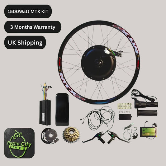 EBike Conversion Kit with Battery 1500W Sine Wave MTX UK