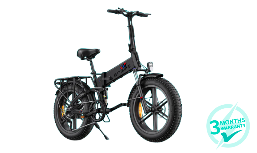 Engine X 250W Foldable E-Bike | 100 km Range, 25 km/h Max Speed, Full Suspension
