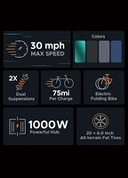 ENGWE ENGINE PRO 1000W Electric Bike – 20" Fat Tire, Folding, 48V E-Bike