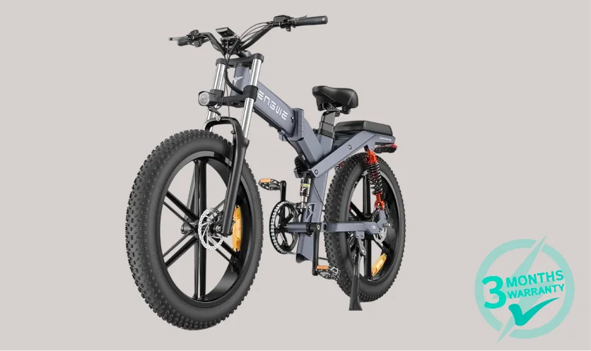 ENGWE X20 Foldable E-Bike 25KM/H Triple Suspension - Grey BG 