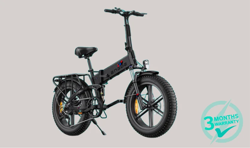Engine X 250W Foldable E-Bike | 100 km Range - Grey BG